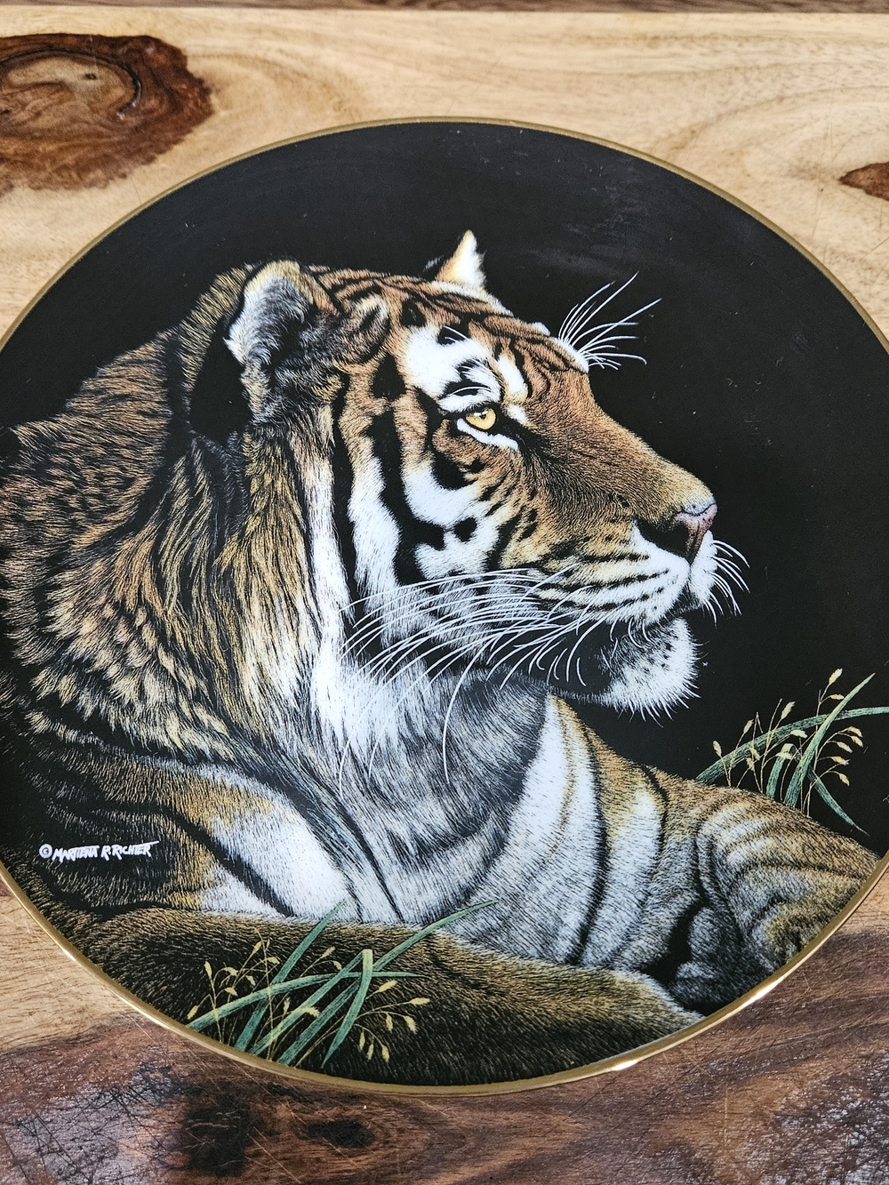 The Hamilton Collection 1993 Siberian Tiger Decorative Plate